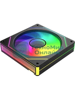 Вентилятор для корпуса Bloody CF-11 LCD ARGb 120х120x25 черный 4-pin 32дБ (упак.:1шт) (CF-11-ARGb120-BK) Ret