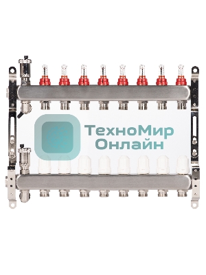 Коллектор Royal Thermo нерж. в сборе с расходомерами 1
