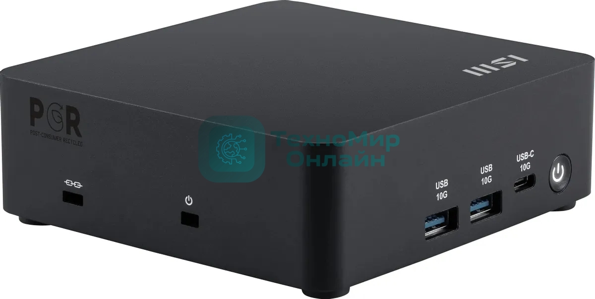 Мини ПК MSI Cubi NUC AI 1UMG-060BRU Core Ultra 7 155H (1.4) Arc graphics без ОС 2x2.5GbitEth WiFi BT 120W черный (936-B20911-060)