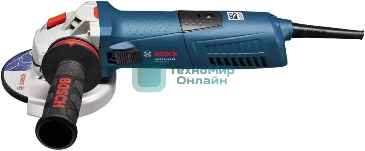 Угловая шлифовальная машина Bosch GWS 12-125 S 1200Вт 11000об/мин рез.шпин.:M14 d=125мм