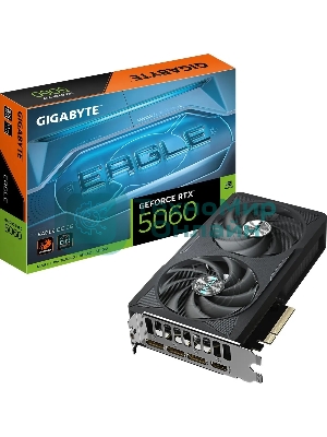 Видеокарта Gigabyte GV-N5060EAGLE OC-8GD 1.0, NVIDIA GeForce RTX 5060, 8 ГБ GDDR7, 128 бит, PCI-e 5.0, 1xHDMI, 3xDP