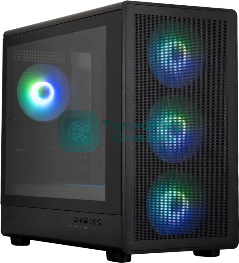 Компьютерный корпус ZALMAN M5, MATX, BLACK, WINDOW, 1xCombo (3.5'' or 2.5''), 1x3.5