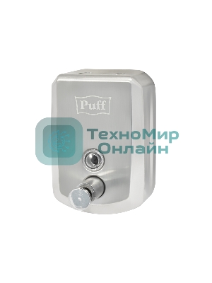 Дозатор для жидкого мыла из нерж. стали Puff-8705 хром, 500 мл, 17х12х12 см с ключом