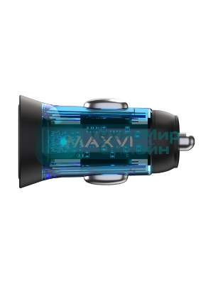 Автомобильное зарядное устройство Maxvi CCM-MS603PD 43W 6A (USB + Type-C, QC3.0 PD3.0) черный