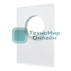 Площадка торцевая пластиковая ERA 180х250 фланец D130 130ПТП