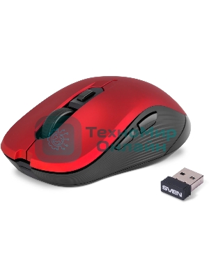 Беспроводная мышь SVEN RX-560SW красный (SV-017071)