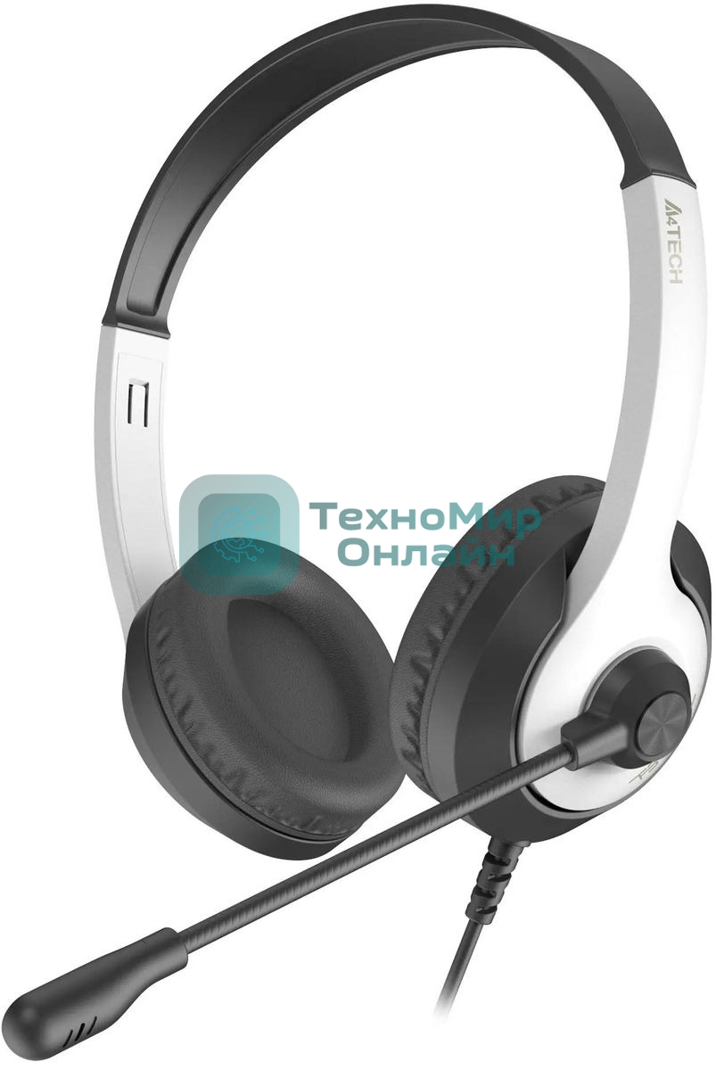 Гарнитура A4Tech Fstyler FH100U белый/черный, проводная
