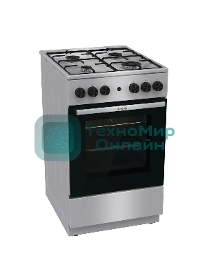 Плита газовая Gorenje GGI5A21XJ серебристый, конфорок 4 газовых, духовка 61 л, 50 см x 85 см x 59.4 см