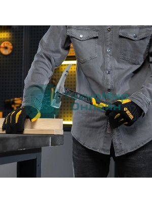 Молоток каменщика Denzel 680 г, цельнокованый, двухкомпонентная обрезиненная рукоятка