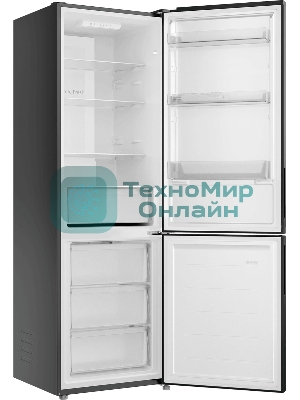 Холодильник Candy CFN6185B черный двухкамерный 207/91 л морозилка снизу, No Frost