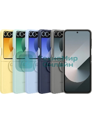 Чехол (клип-кейс) Samsung для Samsung Galaxy Z Flip6 Silicone Case Silicone Case Flip 6 (F741) серый (EF-PF741TJEGRU)