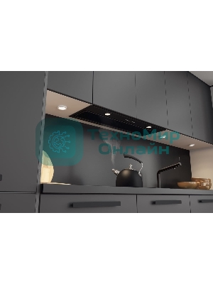 Вытяжка полностью встраиваемая Elikor Cube 90П-1000-Э4Д черный, 90 см, 1000 куб. м/ч, 69 дБ