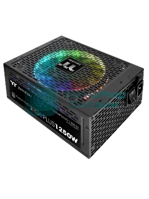 Блок питания Thermaltake ToughPower iRGb PLUS (PS-TPI-1250F3FDTE-1), 1250Вт, 80 PLUS Titanium, 140мм, модульный, черный