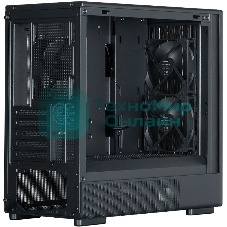 Компьютерный корпус Zalman P10 NAMU, MATX, черный, WINDOW, FRONT COVER WALNUT, 2x3.5