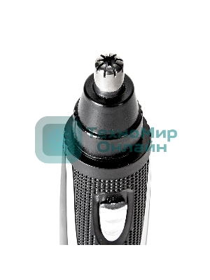 Триммер для носа, ушей и бровей Delta DL-4300 черный с серебристым