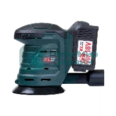 Эксцентриковая шлифовальная машина аккумуляторная KLPRO KLEZ18-50 (18В, Li-ion-2шт, 5.0А·ч, ЗУ 4,5А)