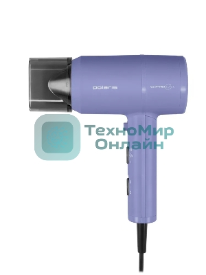 Фен Polaris PHD-1110 голубой, 1600 Вт, ионизация