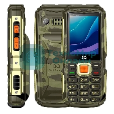 Мобильный телефон BQ 2430L Tank Connect камуфляж/золотистый