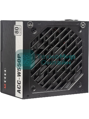 Блок питания Accord ACC-W550P, 550Вт, 80 PLUS WHITE, 120мм, черный