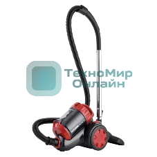 Пылесос Centek CT-2528 Red красный/черный, 350/2000 Вт, уборка сухая, пылесборник циклонный фильтр 1.5 л