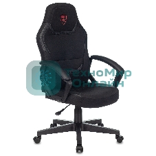 Кресло Бюрократ Zombie 10 черный, экокожа, 120 кг, механизм качания