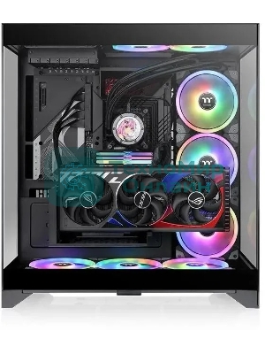 Компьютерный корпус Thermaltake CTE E550 TG черный без БП ATX 8x120мм 6x140мм 2xUSB3.0 audio bott PSU