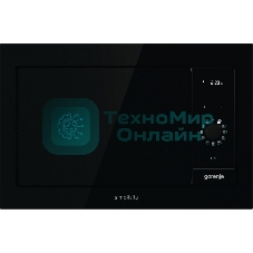 Встраиваемая микроволновая печь GORENJE BM235G1SYB черный 23 л, 900 Вт, переключатели - поворотный механизм/сенсор