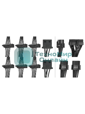 Блок питания Digma DPSU-600W-WH RTL, 600Вт, 80 PLUS, 120мм, черный