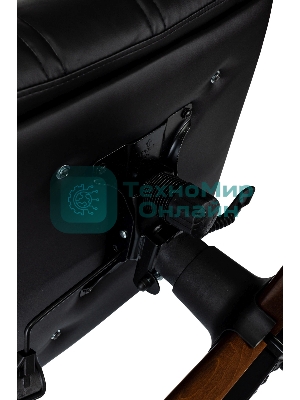 Кресло Бюрократ T-9932W-LOW-Eco черный, экокожа