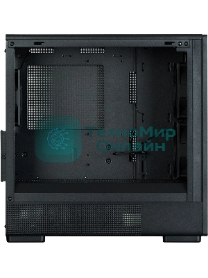 Компьютерный корпус Zalman P10 NAMU, MATX, черный, WINDOW, FRONT COVER WALNUT, 2x3.5