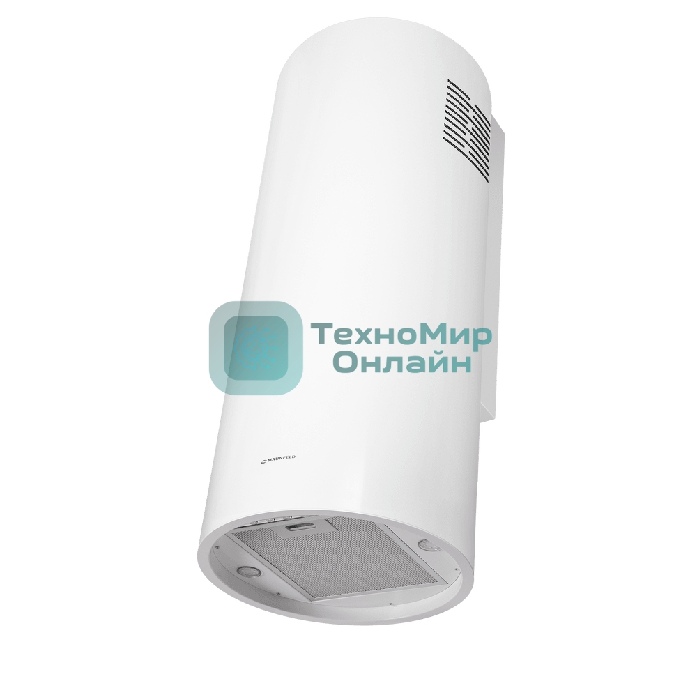 Вытяжка островная Maunfeld Drum Wall 35, белый, 32.5 см, 850 куб. м/ч, 48 дБ