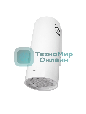 Вытяжка островная Maunfeld Drum Wall 35, белый, 32.5 см, 850 куб. м/ч, 48 дБ