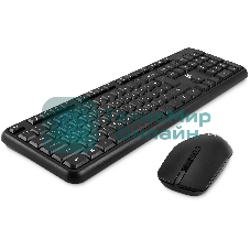 Комплект клавиатура+мышь Oklick S277W беспроводной, USB, 1600 DPI, чёрный