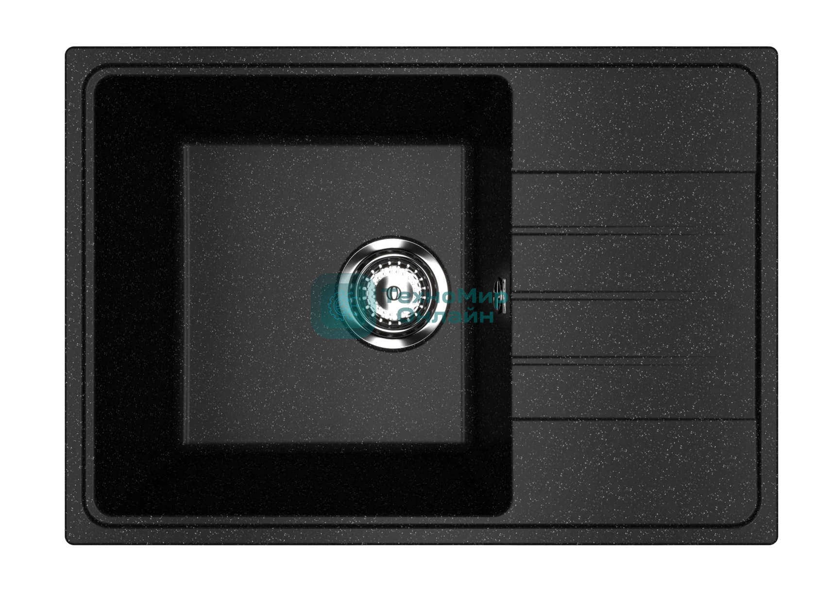 Мойка кухонная PRACTIK PR-M 600-004 черный оникс
