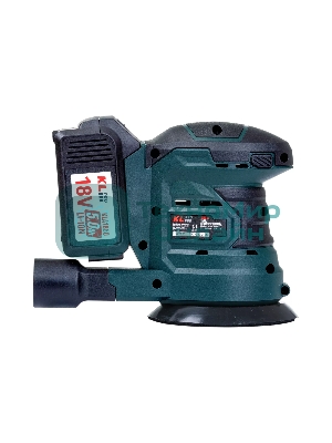 Эксцентриковая шлифовальная машина аккумуляторная KLPRO KLEZ18-50 (18В, Li-ion-2шт, 5.0А·ч, ЗУ 4,5А)