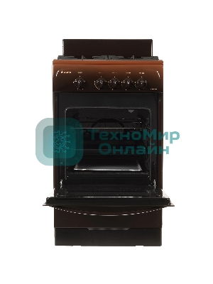 Плита газовая Gefest CG 50М02 К83 коричневый, конфорок 4 шт, духовка 42 л, 50 см x 85 см x 53 см