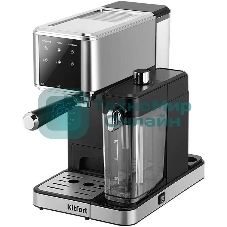 Кофеварка рожковая Kitfort КТ-7693 1350Вт нержавеющая сталь/черный