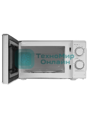 Микроволновая печь Hyundai HYM-M2097 белый, 20 л, 700 Вт, переключатели - поворотный механизм