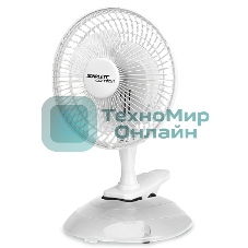 Вентилятор настольный Scarlett SC-DF111S01 25Вт скоростей:2 белый