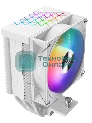 Кулер PCCooler R400 ARGb белый 92мм алюминий+медь 2200rpm 30db 4-pin 180W 133мм