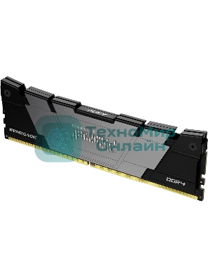 Оперативная память Kingston Fury Renegade, DDR4, 16Gb (1x16GB), 4000MHz, CL19, DIMM, с радиатором, черный