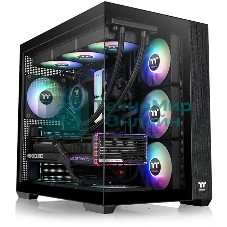 Компьютерный корпус Thermaltake View 380 TG ARGb черный без БП ATX 6x120мм 2x140мм 1x200мм 2xUSB3.0 audio bott PSU