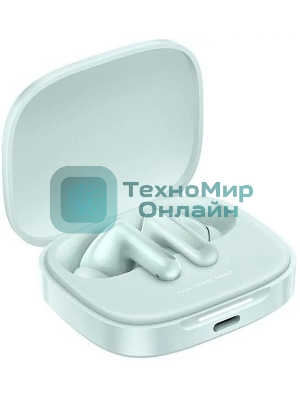 Наушники TWS Xiaomi Redmi Buds 6 зеленый, внутриканальные, Bluetooth, активное шумоподавление, до 40 ч