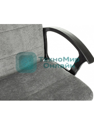 Кресло Бюрократ Triest Fabric серый, ткань