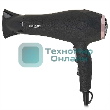 Фен DELTA LUX DL-0941 черный/розовый, 2200 Вт, ионизация