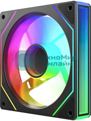 Вентилятор для корпуса Bloody CF-11 LCD ARGb 120х120x25 черный 4-pin 32дБ (упак.:1шт) (CF-11-ARGb120-BK) Ret