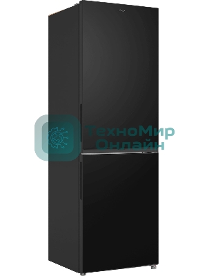 Холодильник Candy CFN6185B черный двухкамерный 207/91 л морозилка снизу, No Frost