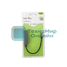 Кабель-переходник USB 3.0 (Am) --> LAN RJ-45 Ethernet 1000 Mbps, Aluminum Shell,Telecom TU312M