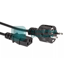 Кабель компьютер - розетка 3 м 220V (Европейский стандарт) VCOM/TELECOM