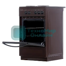 Плита электрическая Лысьва ЭП 301 М2С коричневый, конфорок 3 электрических, духовка 57 л, 50 см x 84 см x 60 см (без крышки)